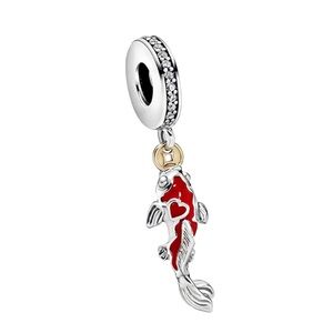 Sterling Silver Koi Fish Bracelet Charm